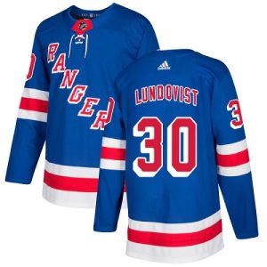 Lasten NHL New York Rangers Pelipaita Henrik Lundqvist #30 Authentic kuninkaallisen sininen Koti